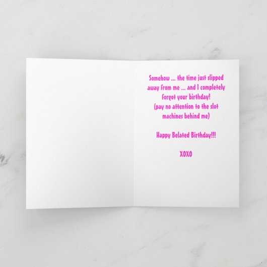 Miz Cotton is het vergeten! Kaart (Binnen)