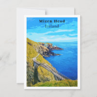 Mizen Head Cork Ireland Retro Style