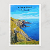 Mizen Head Cork Ireland Retro Style Briefkaart (Voorkant)