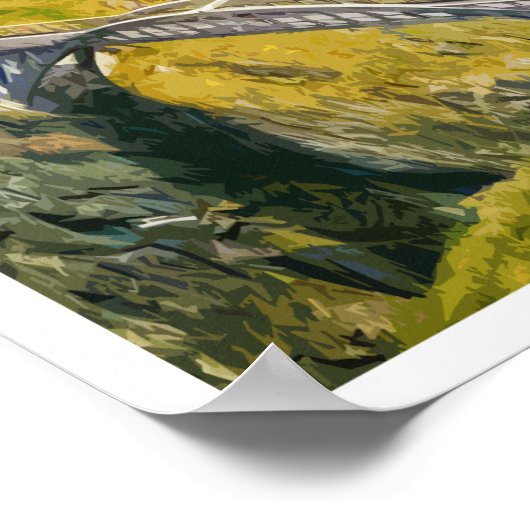 Mizen Head Cork Ireland Retro Style Poster (Hoek)