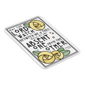 Mizpah Blessing | Gele rozen | Art Nouveau Style Magneet (Rechterzijde)