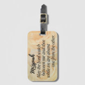 Mizpah | Gele roos Bagagelabel (Voorkant (verticaal))