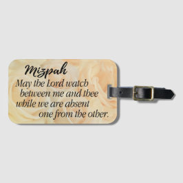 Mizpah | Gele roos Bagagelabel