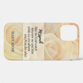 Mizpah | Gele roos gepersonaliseerd Case-Mate iPhone Case (Achterkant (horizontaal))