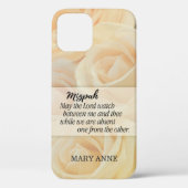 Mizpah | Gele roos gepersonaliseerd Case-Mate iPhone Case (Achterkant)