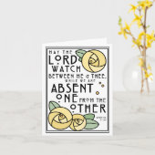 Mizpah | The Lord Watch between Me and The | ROOS Kaart (Gele Bloem)