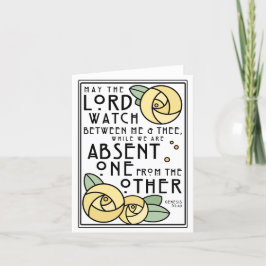 Mizpah | The Lord Watch between Me and The | ROOS Kaart