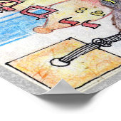 Mizrach ~ "East" in het Hebreeuws, richting voor g Poster (Hoek)