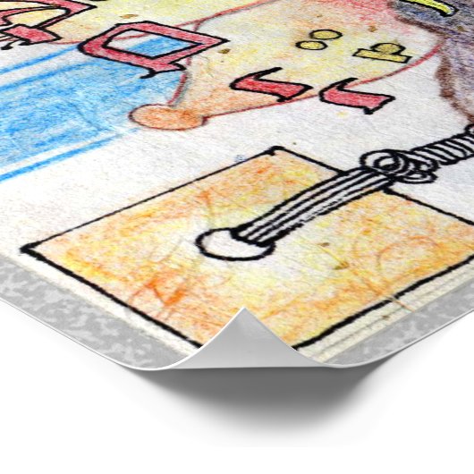 Mizrach ~ "East" in het Hebreeuws, richting voor g Poster (Hoek)