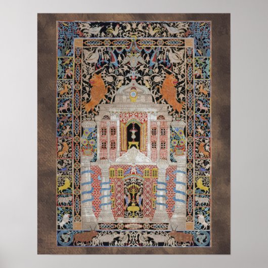  Mizrach Joodse Gebedsrichting Plaquekunst Poster