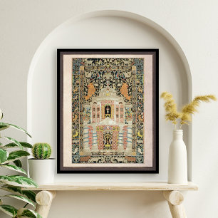  Mizrach Joodse Plaque Lichte Achtergrond Poster