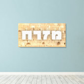 Mizrach met Kotel - de Westerne muur in Jeruzalem Canvas Afdruk (Insitu (Houten vloer))