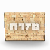 Mizrach met Kotel de Westerne Muur Kleine letters Fotoblokken (Voorkant)