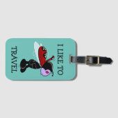 Mizz Ladybug Bagagelabel (Voorkant (horizontaal))