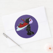 Mizz Ladybug Classic Round Sticker (Envelop)