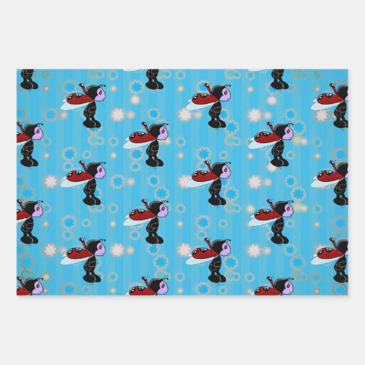 Mizz Ladybug Inpakpapier Vel (Voorkant 2)