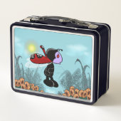 Mizz Ladybug Metal Lunch Box (Achterkant)