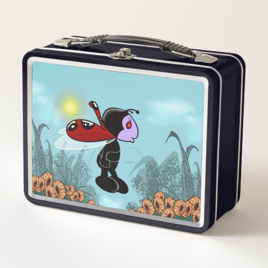 Mizz Ladybug Metal Lunch Box (Voorkant)