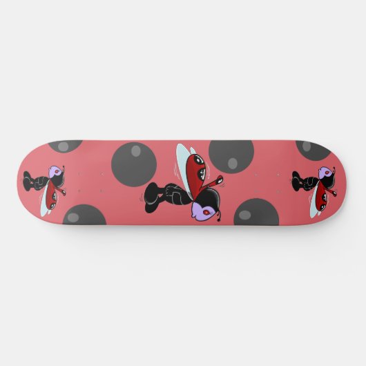 Mizz Ladybug Skateboard (Horizontaal)