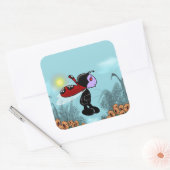 Mizz Ladybug Vierkante Sticker (Envelop)