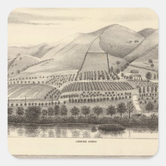 Mizzen Top Rancho Vierkante Sticker (Voorkant)