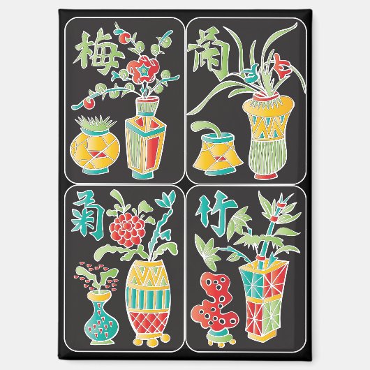 MJ Bloemen/Seizoenen Magneet (Voorkant)