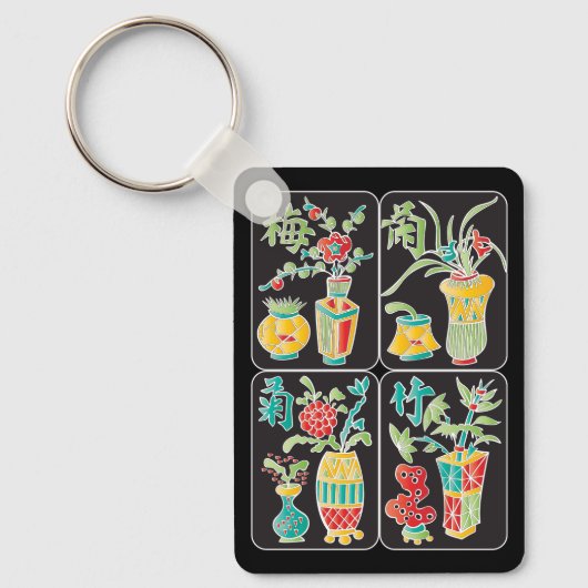 MJ Bloemen/Seizoenen Sleutelhanger (Voorkant)