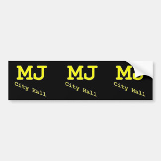 MJ City Hall bumpersticker