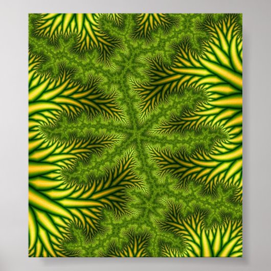 "MJ" Fractal Art Poster (Voorkant)