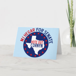 MJ Hegar voor senaat Kaart