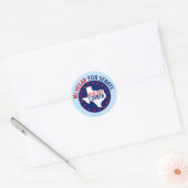 MJ Hegar voor Senaat Ronde Sticker (Envelop)