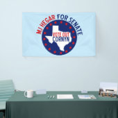 MJ Hegar voor Senaat Spandoek (Beurs)