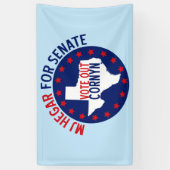 MJ Hegar voor Senaat Spandoek (Verticaal)