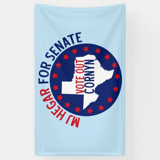 MJ Hegar voor Senaat Spandoek (Verticaal)
