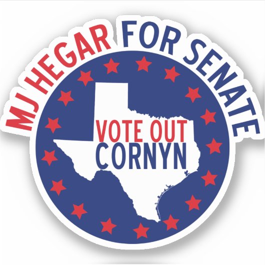 MJ Hegar voor Senaat Sticker (Voorkant)