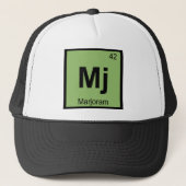 Mj - Marjoram Chemistry Periodic Table Symbol Trucker Pet (Voorkant)