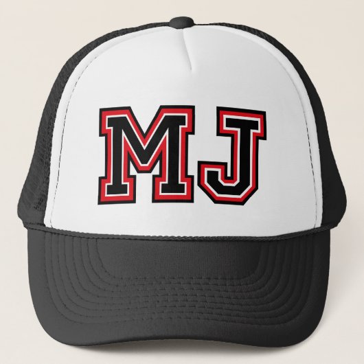 "MJ" Monogram Trucker Pet (Voorkant)
