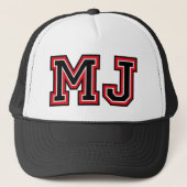 "MJ"-monogram Trucker Pet (Voorkant)