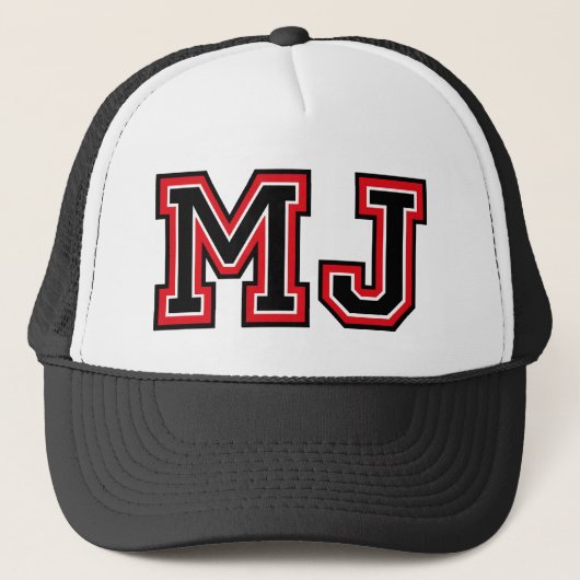 "MJ"-monogram Trucker Pet (Voorkant)