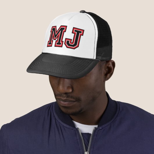 "MJ"-monogram Trucker Pet (In situ)