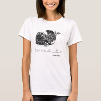 MJ T-Shirt - Beter is muziek maken (wit)