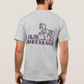 MJB Dressage dubbel pictogram unisex T shirt (Achterkant)