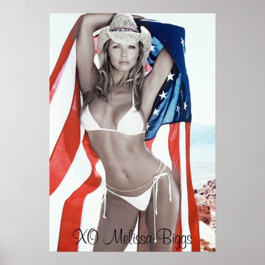 MJB Swimsuit Calendar American Shot, XO Melissa.. Poster (Voorkant)