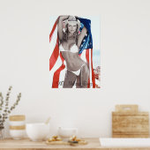 MJB Swimsuit Calendar American Shot, XO Melissa.. Poster (Keuken)