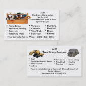 MJD afbeelding 2, MJDHandyman ConstructionWe doen  Visitekaartje (Voorkant / Achterkant)