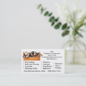 MJD afbeelding 2, MJDHandyman ConstructionWe doen  Visitekaartje (Staand voorkant)