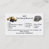 MJD Handy Man Visitekaartje (Achterkant)