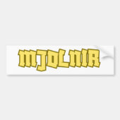 Mjolnir Bumpersticker (Voorkant)
