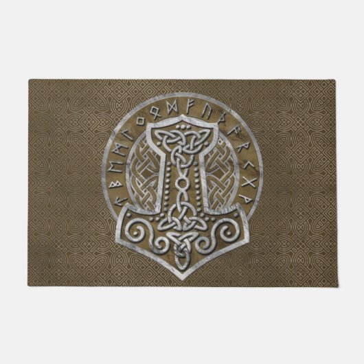 Mjolnir - de hamer van Thor Deurmat (Voorkant)