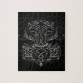 Mjolnir - De hamer van Thor en Ravens Legpuzzel (Verticaal)